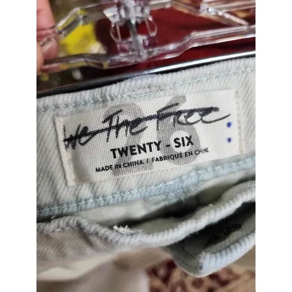 Free People North Star Patched Harem Jeans Size 26 - Picture 7 of 7